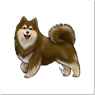 Dog - Finnish Lapphund - Brown Posters and Art